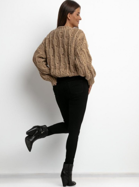 Gruby sweter jasny brąz Gruby sweter jasny brąz