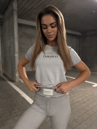 T-shirt srebrny limited