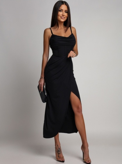 Sukienka z gorsetem czarna